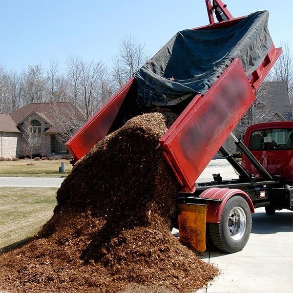 we offer a variety of mulch options for mulch delivery including hardwood, pine, and cedar